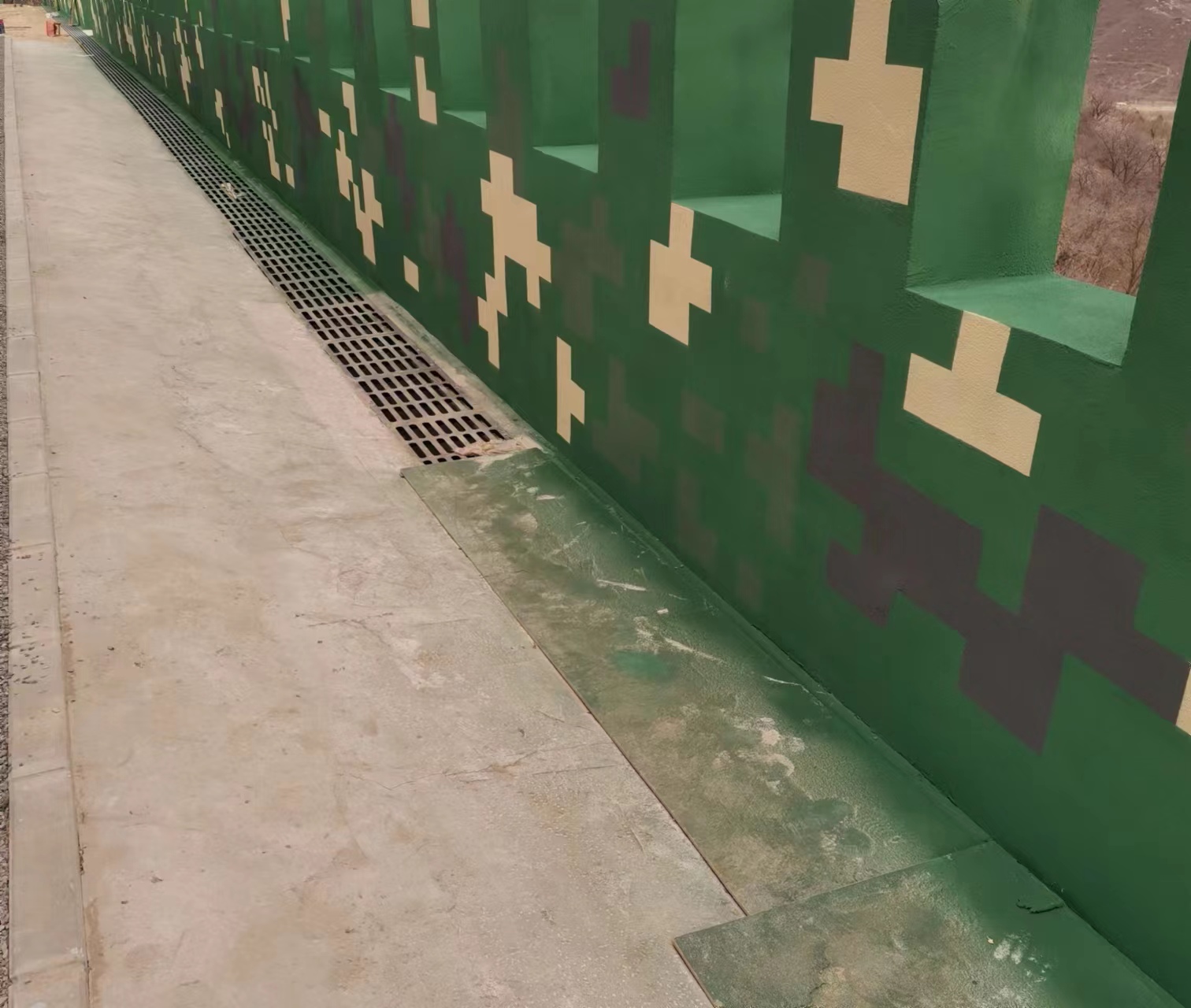 东丽围墙迷彩喷涂,数迷彩漆